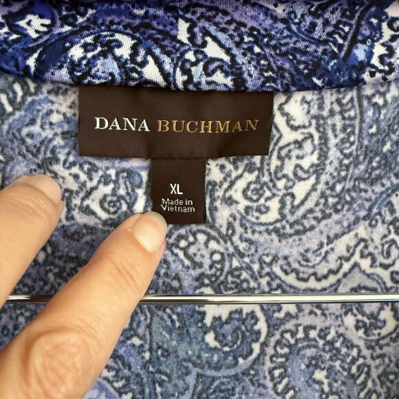 Dana Buchman Women Tunics SZ XL Cowl Sleeveless Slinky Lot 2 Wrinkle Free Career - Picture 5 of 12